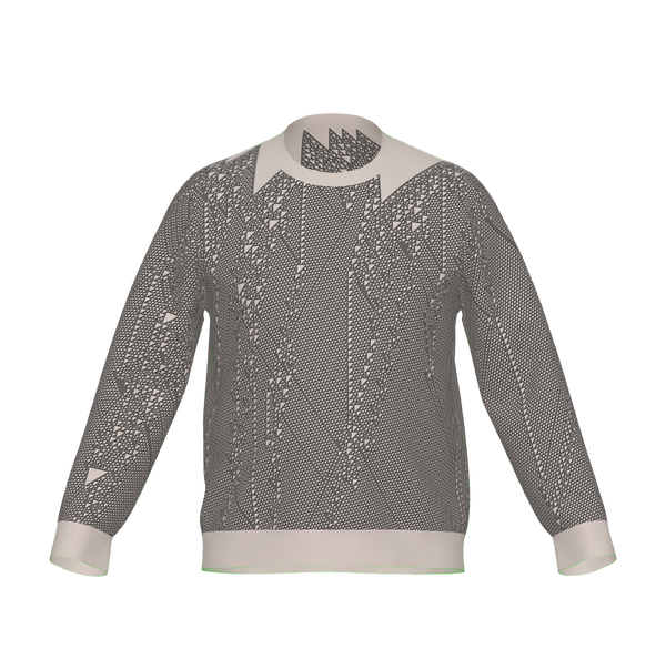 Grey & Cream · Rule 110 seed #11: Classic Fit