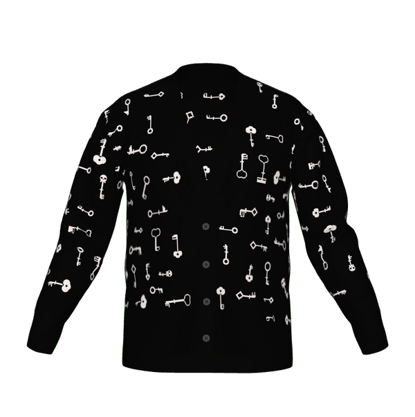 Black & White · “Buried Treasure” Skeleton Keys: Cardigan