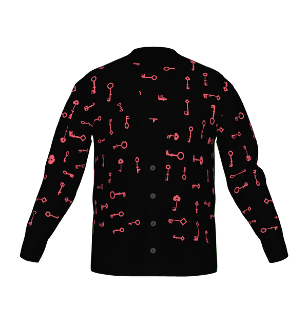 Black & Pink · “Skeleton Key” Skeleton Keys: Cardigan