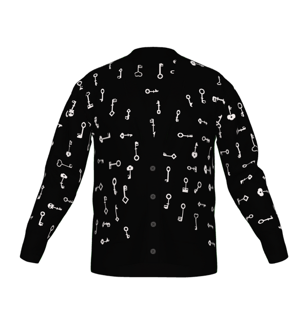 Black & White · “Man In The Middle” Skeleton Keys: Cardigan
