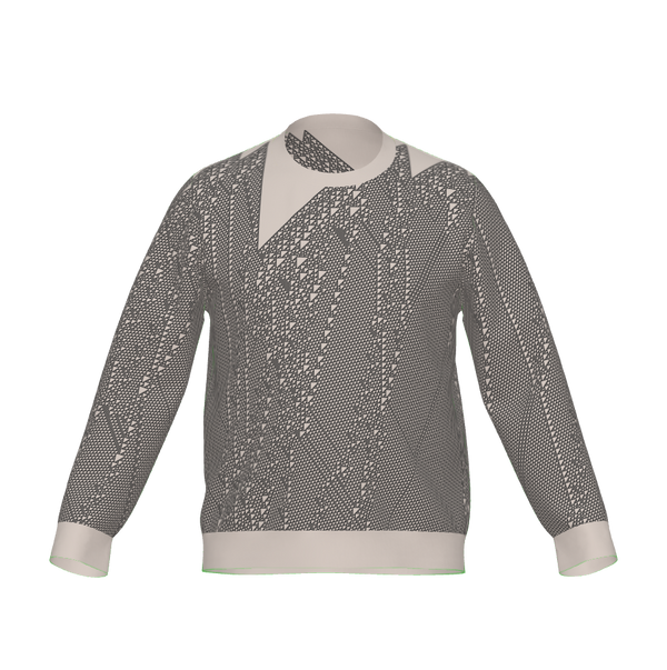 Grey & Cream · Rule 110 seed #12: Classic Fit