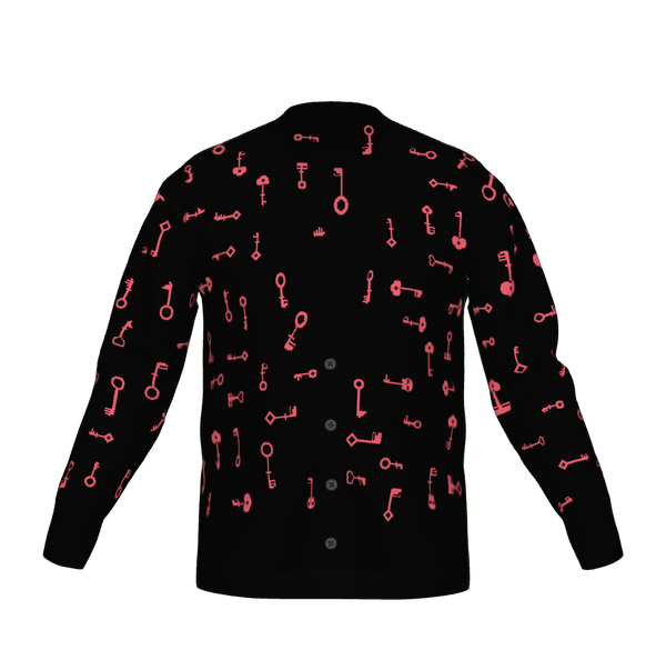 Black & Pink · “Master Key” Skeleton Keys: Cardigan