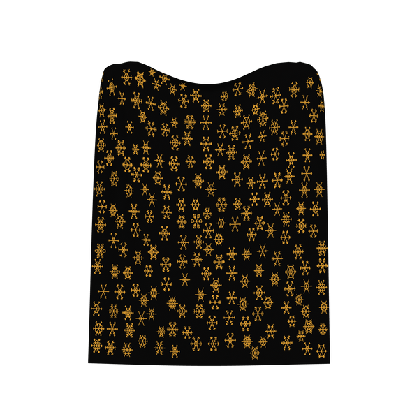 Black & Mustard · “Fireside” Mini Snowflakes: Blanket