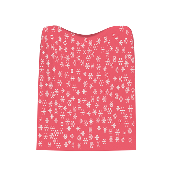 Hot Pink & White · “Sugarplum” Mini Snowflakes: Blanket