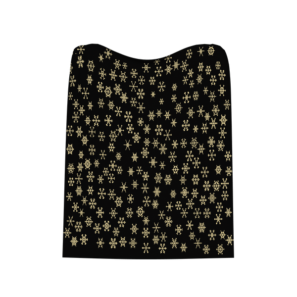 Black & Mellow · “Marshmallow” Mini Snowflakes: Blanket