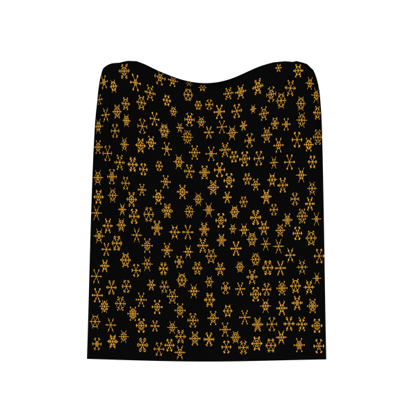 Black & Mustard · “Golden Hour” Mini Snowflakes: Blanket
