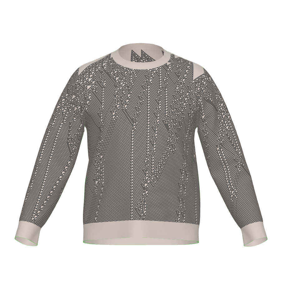 Grey & Cream|XL